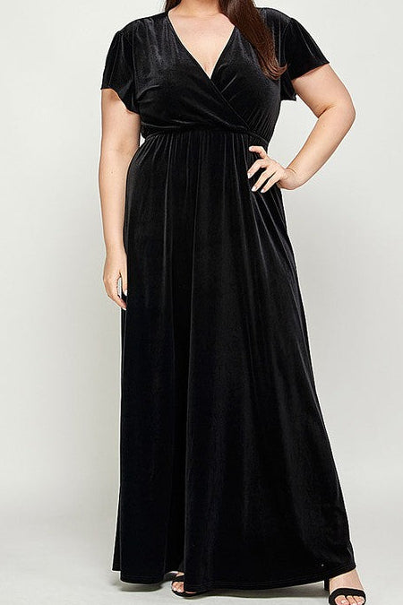 CURVE Velvet Maxi Dress