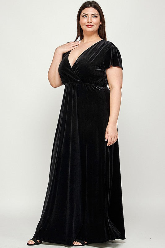 CURVE Velvet Maxi Dress