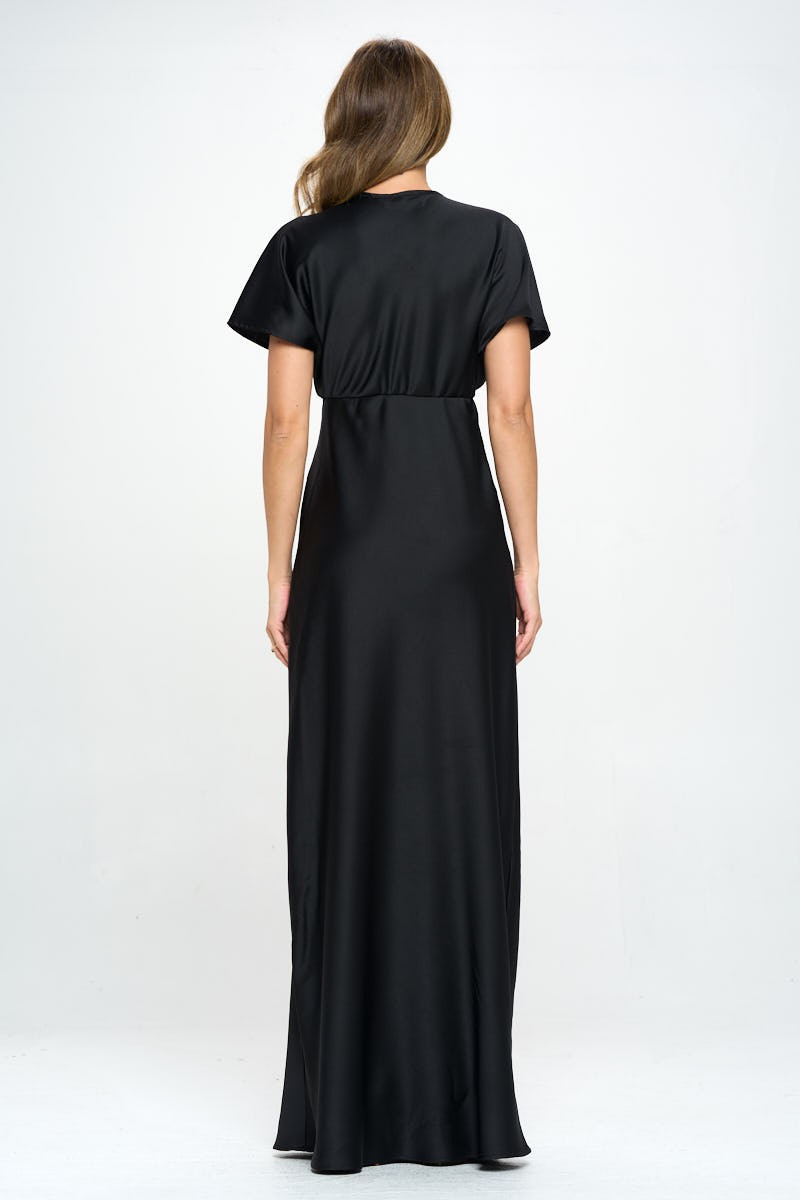 Satin Maxi Dress (S-3X)