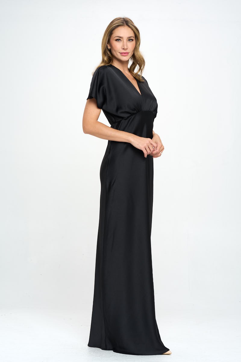 Satin Maxi Dress (S-3X)