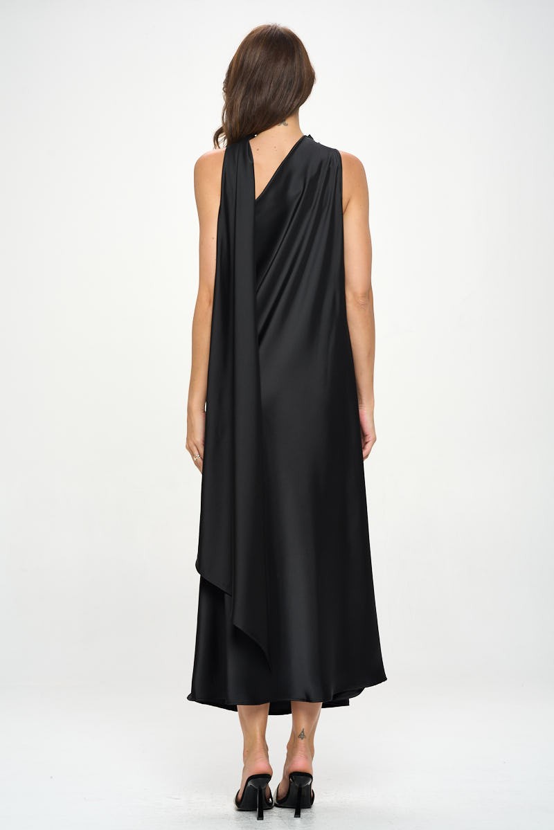 Scarf Midi Dress (S-3X)