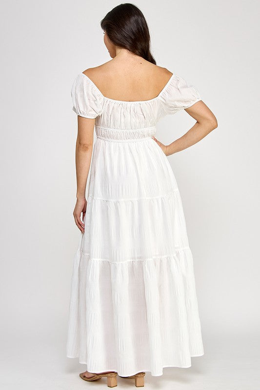 Crinkle Maxi Dress (S-3X)