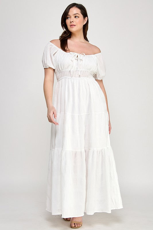 Crinkle Maxi Dress (S-3X)