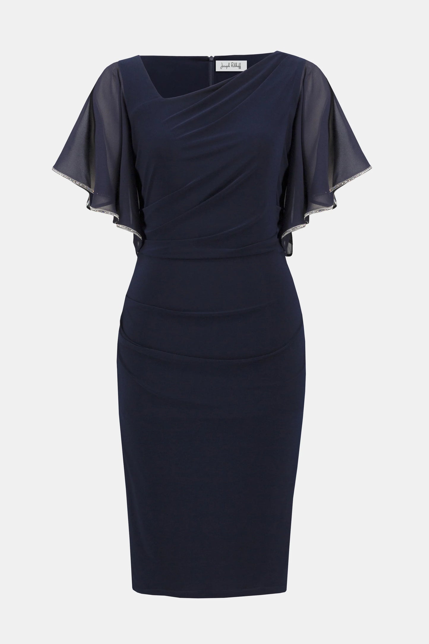 CURVE Sheath Dress with Rhinestone Trim