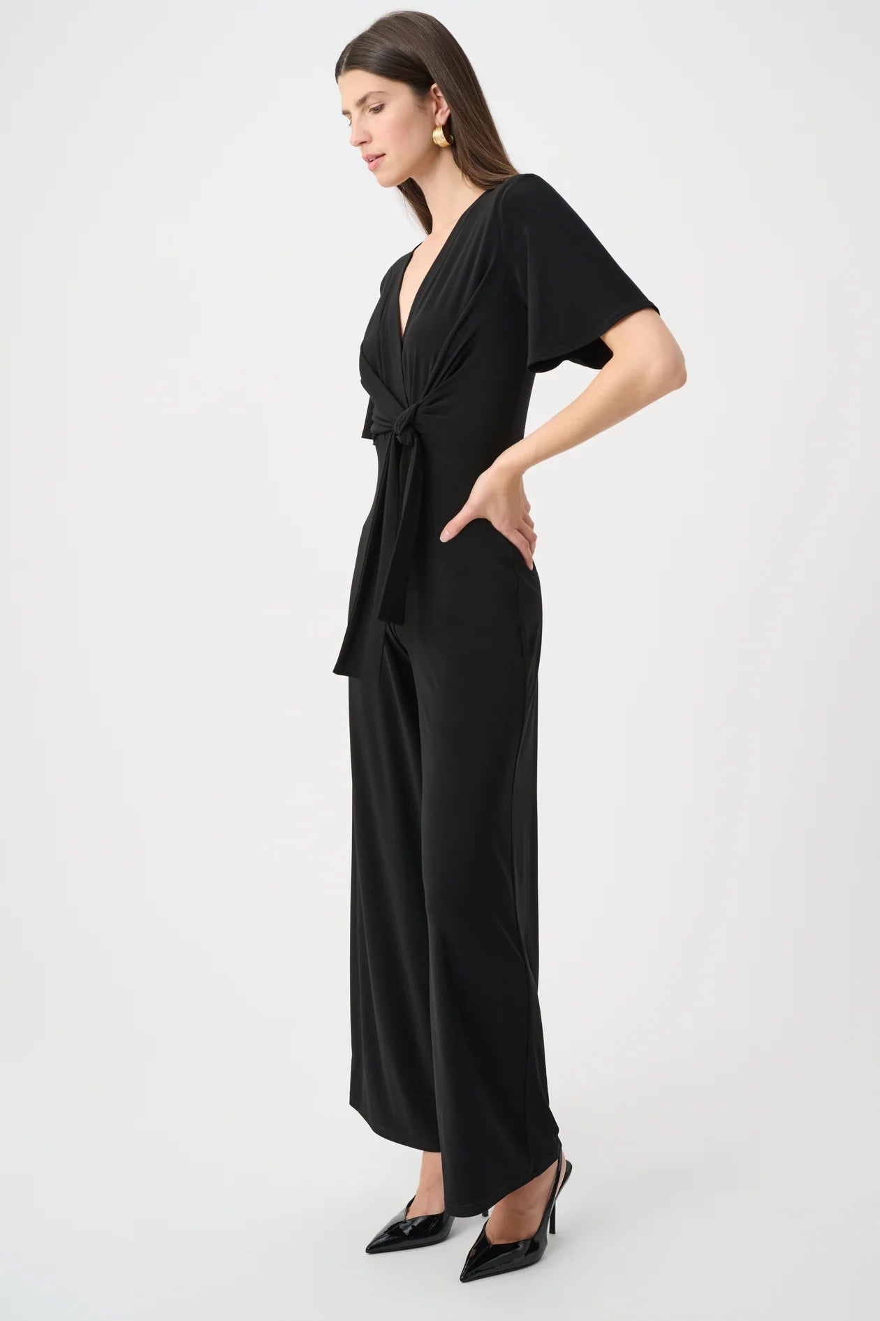 Silky Knit Wide Leg Jumpsuit (Size 2-20)