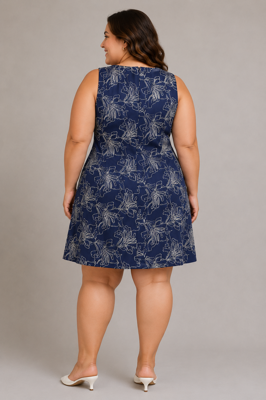 CURVE Embroidered Mini Dress