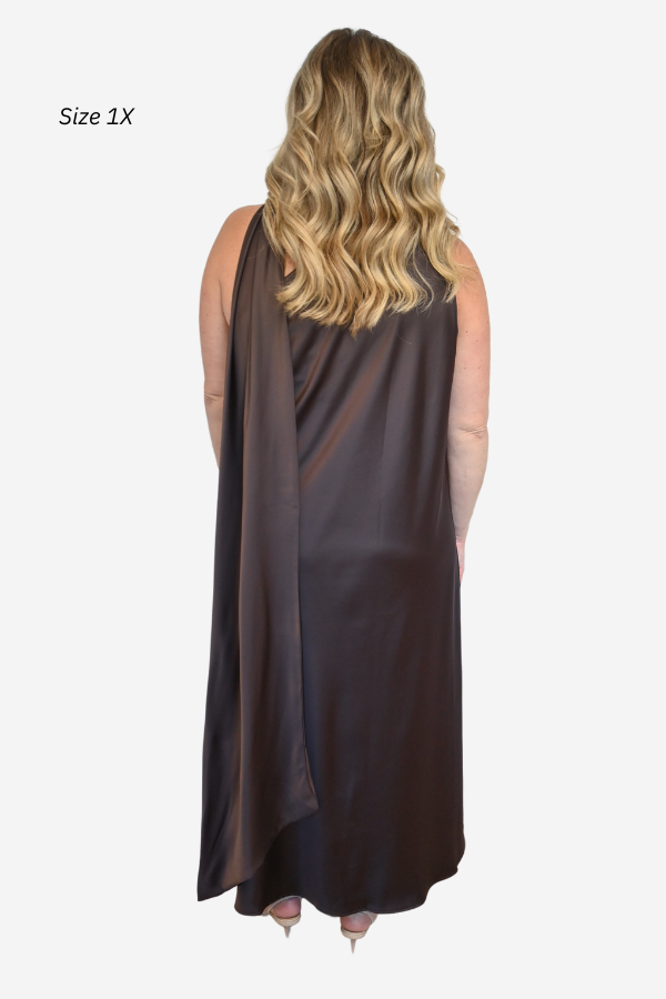 Scarf Midi Dress (S-3X)