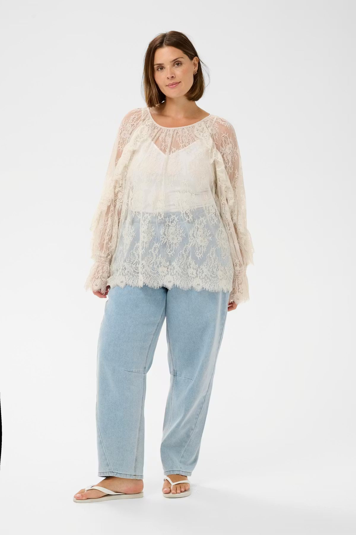 CURVE Amalie Lace blouse