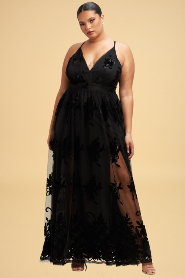 Plus size backless maxi dress best sale