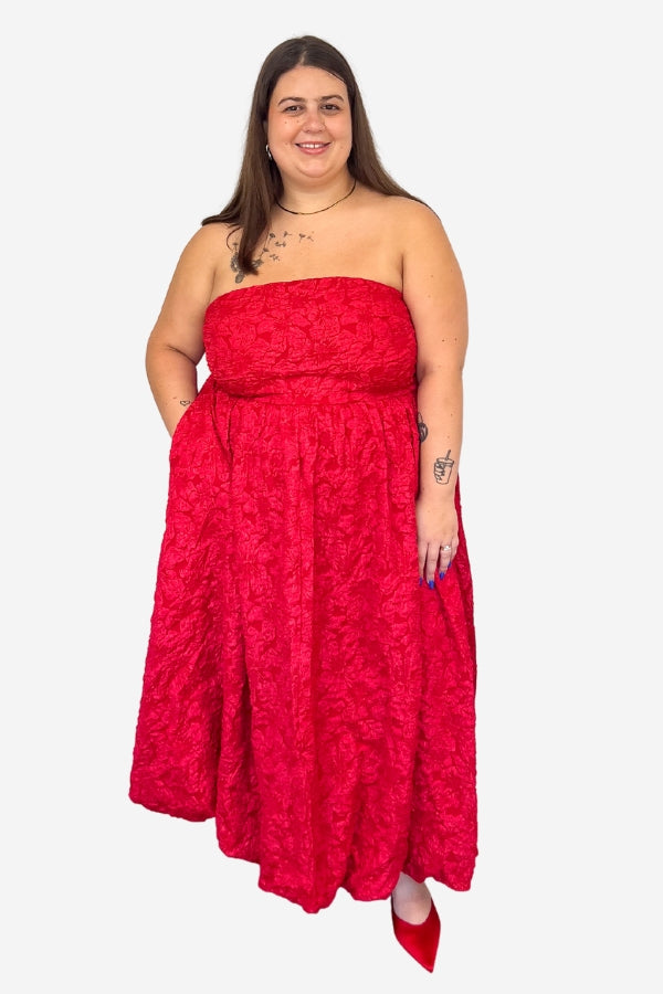 CURVE Ariel Jacquard Midi Dress