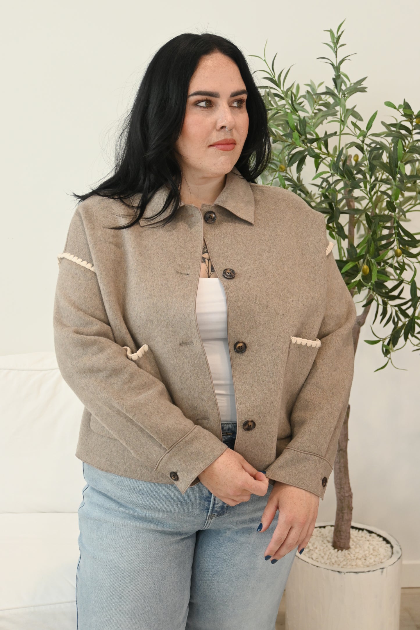 Blanket Stitch Jacket (S-XXL)