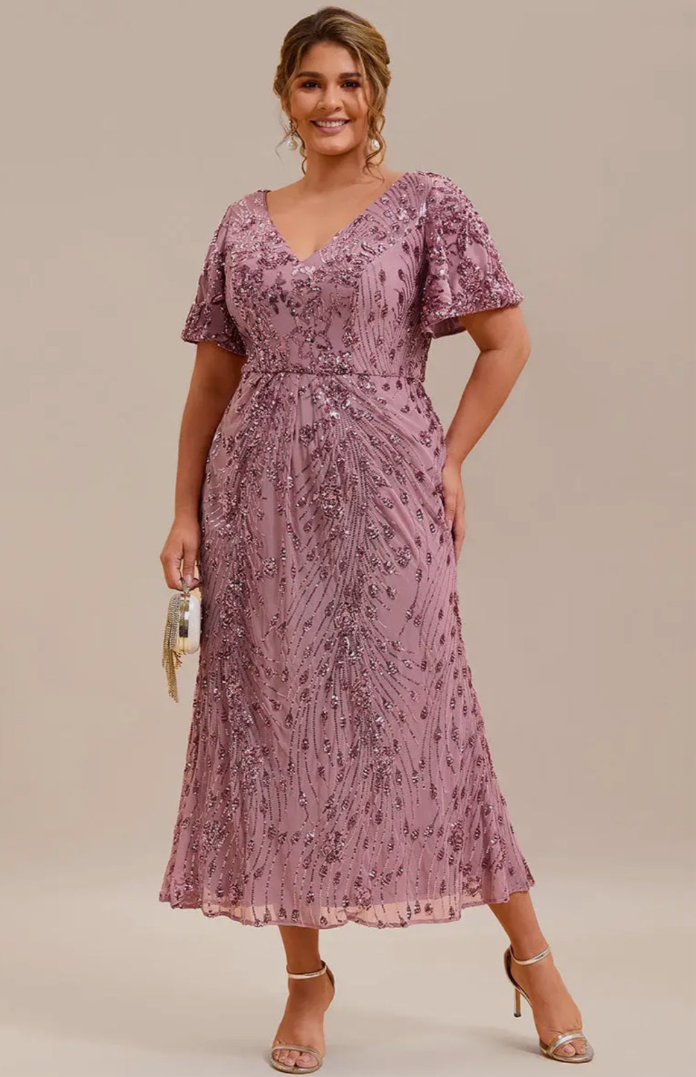 Sequin Midi Dress (4-24)