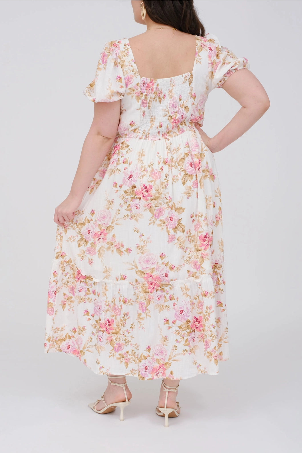 CURVE Floral Midi Dress