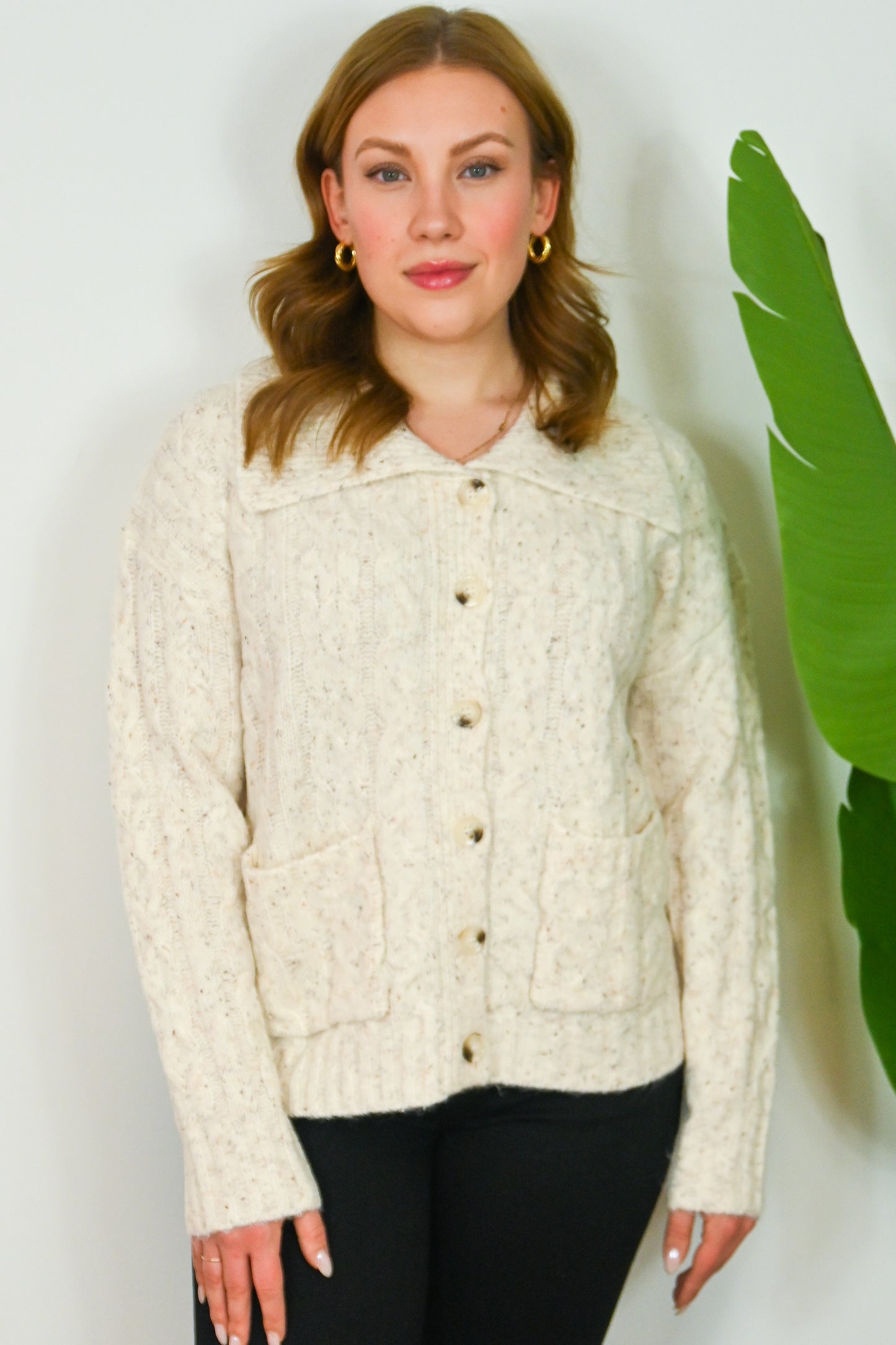 Chunky Collar Cardigan