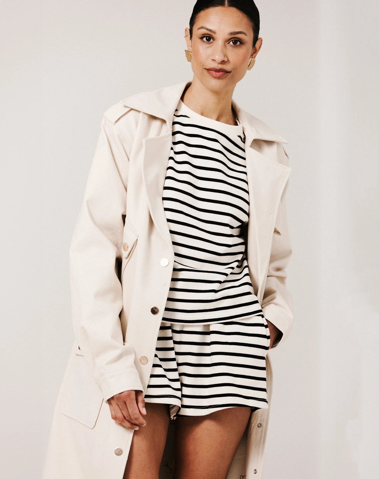 Brunette Striped Top (XS-3X)