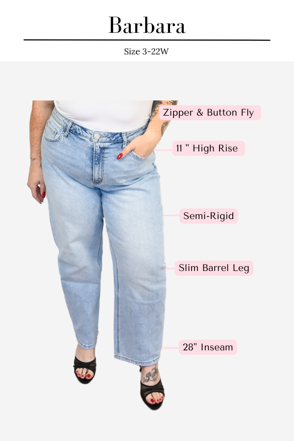 Barbara Slim Barrel Jean (3-24W)