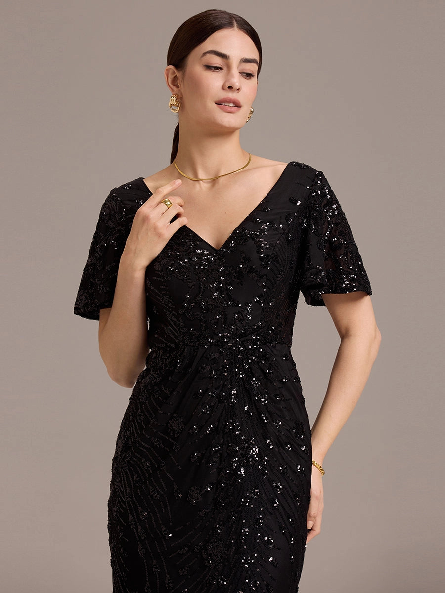 Sequin Midi Dress (4-24)