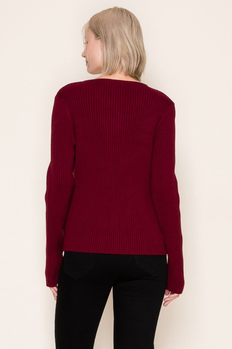 Double Zip knit Top (S-3X)