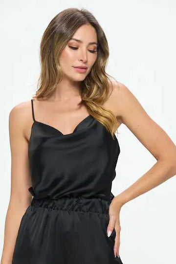 Cowl Neck Tank (S-3X)