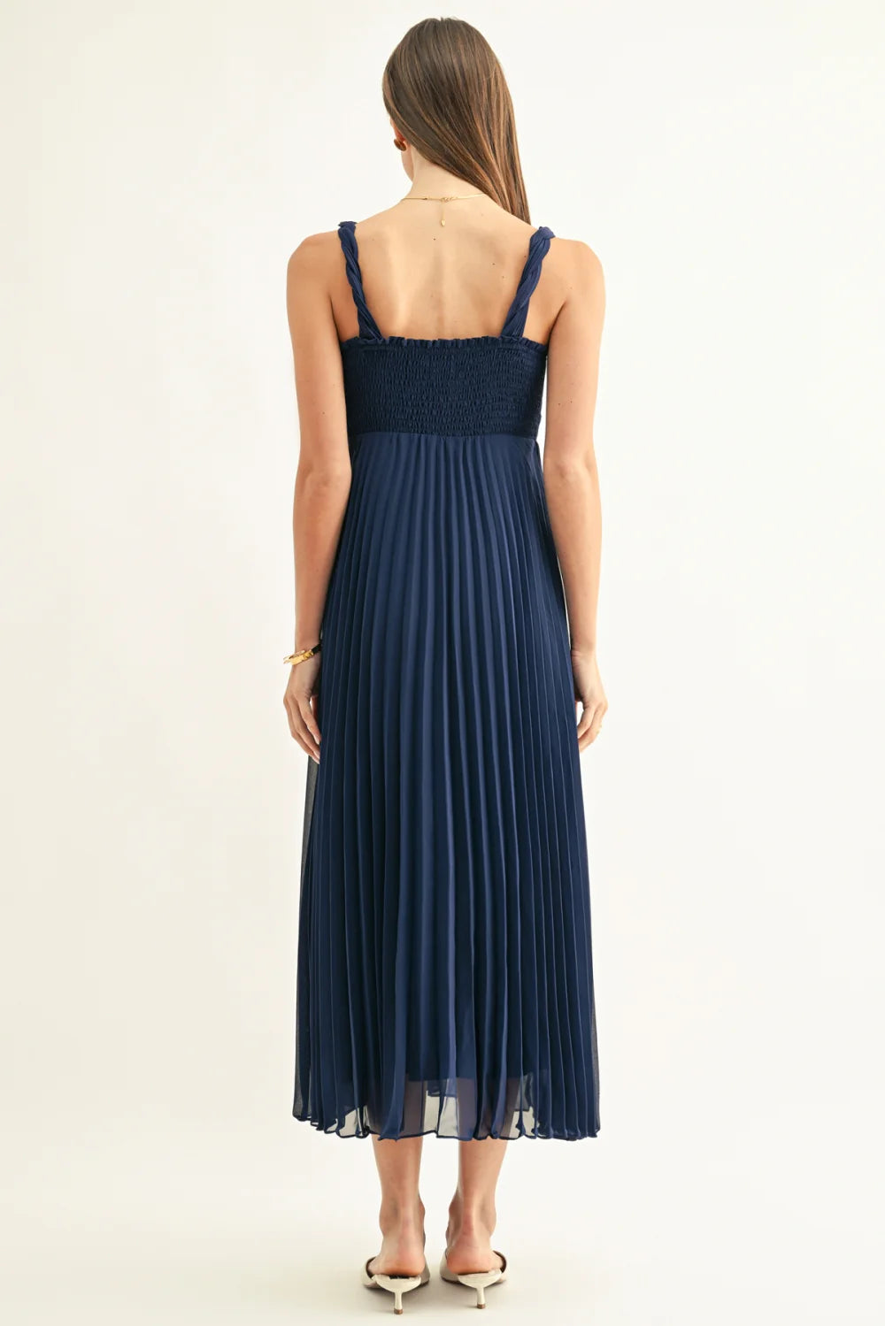 Jillian Pleated Midi Dress (S-XXL)