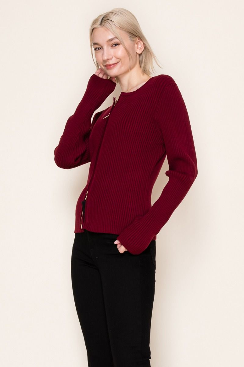 Double Zip knit Top (S-3X)