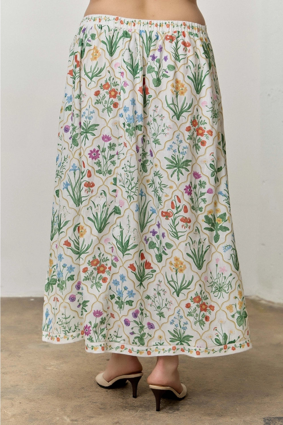 CURVE Floral Wrap Skirt