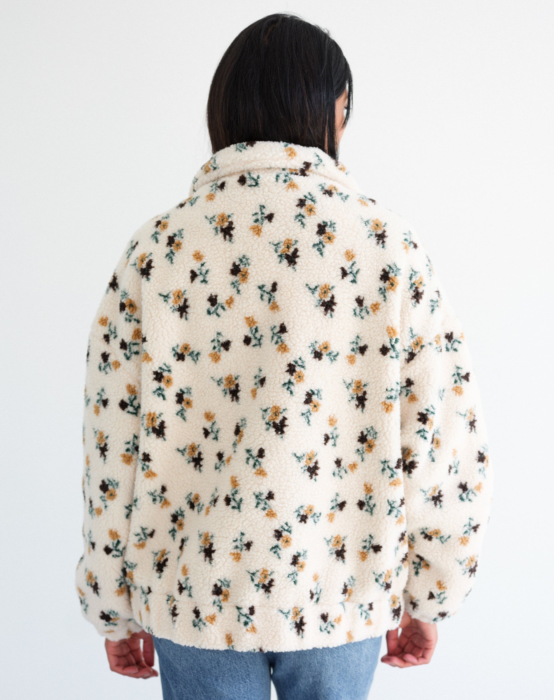 Brunette the label Floral sherpa Jacket