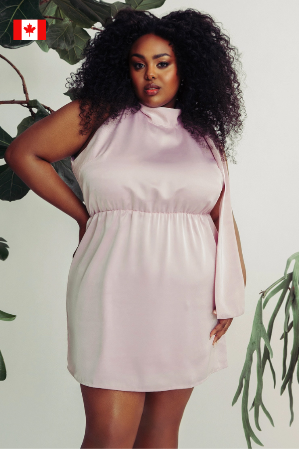 CURVE Bow Halter Mini Dress