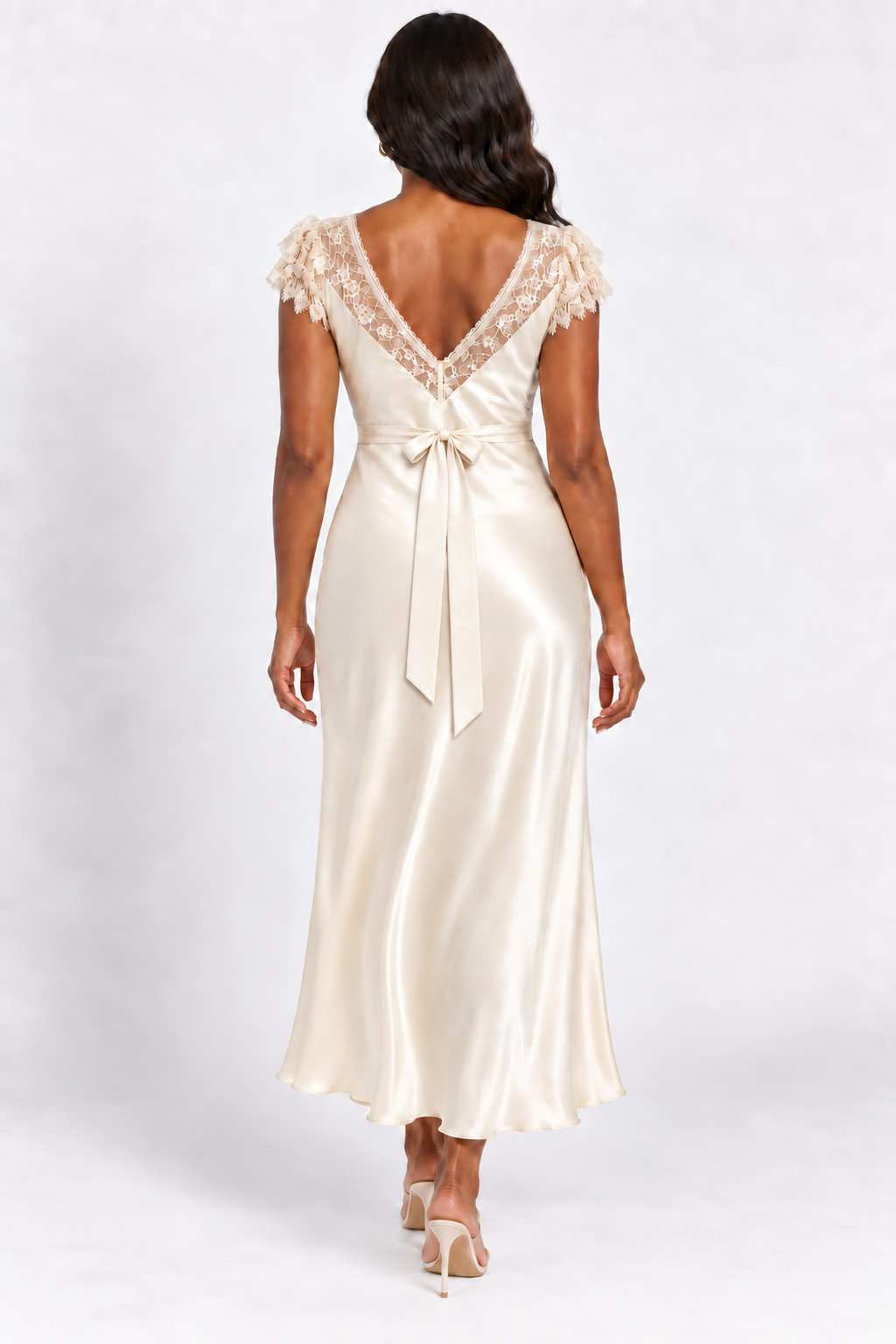 Clarabelle Satin Dress