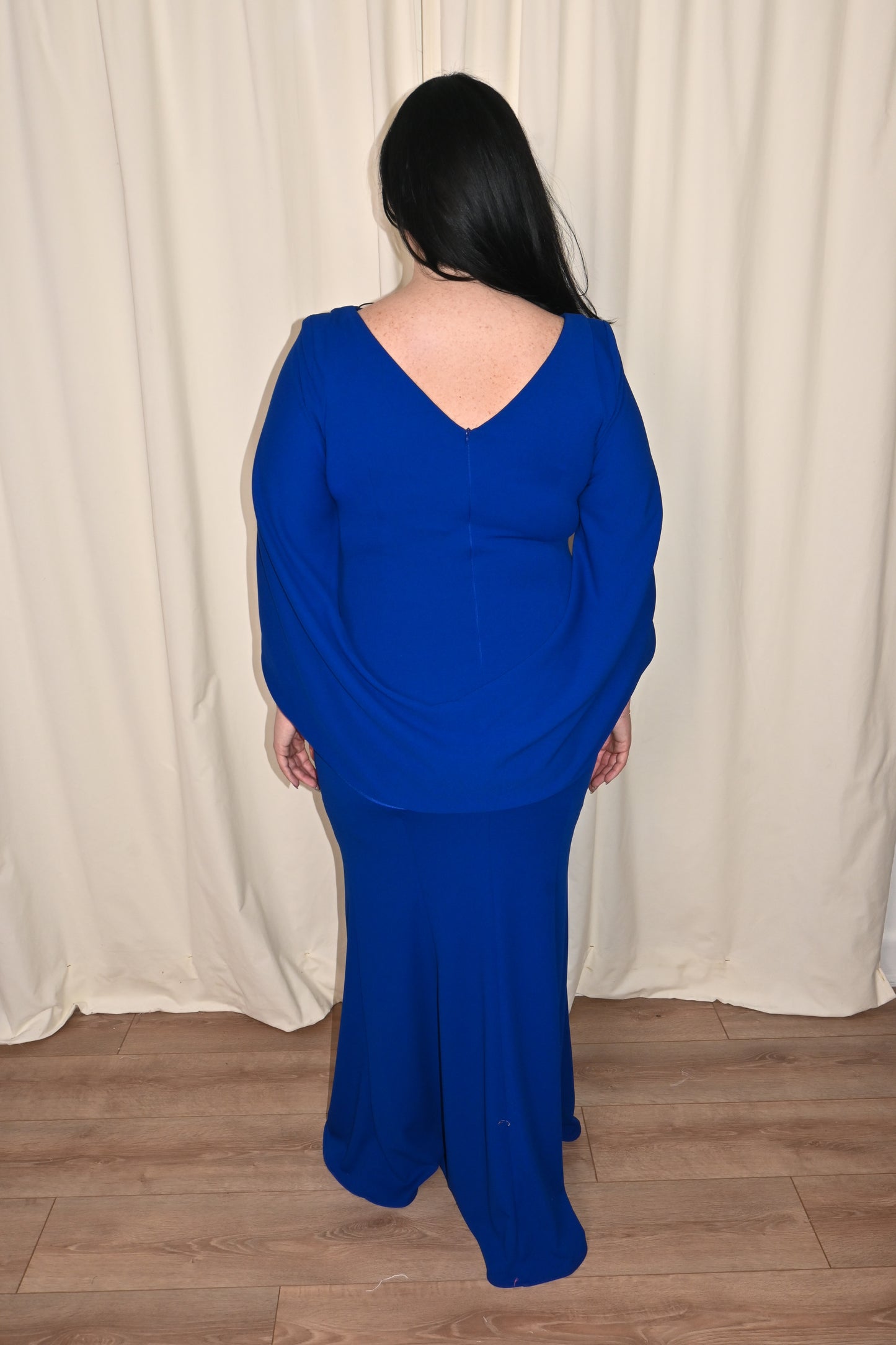 Draped Back  Gown (size 4-22)