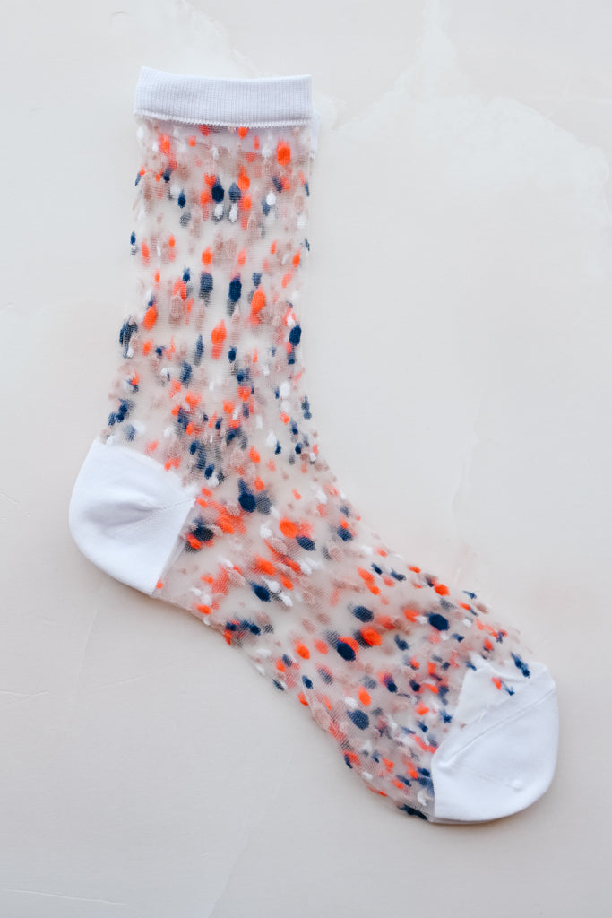 Polka Dot Sheer Socks (2 Colors)