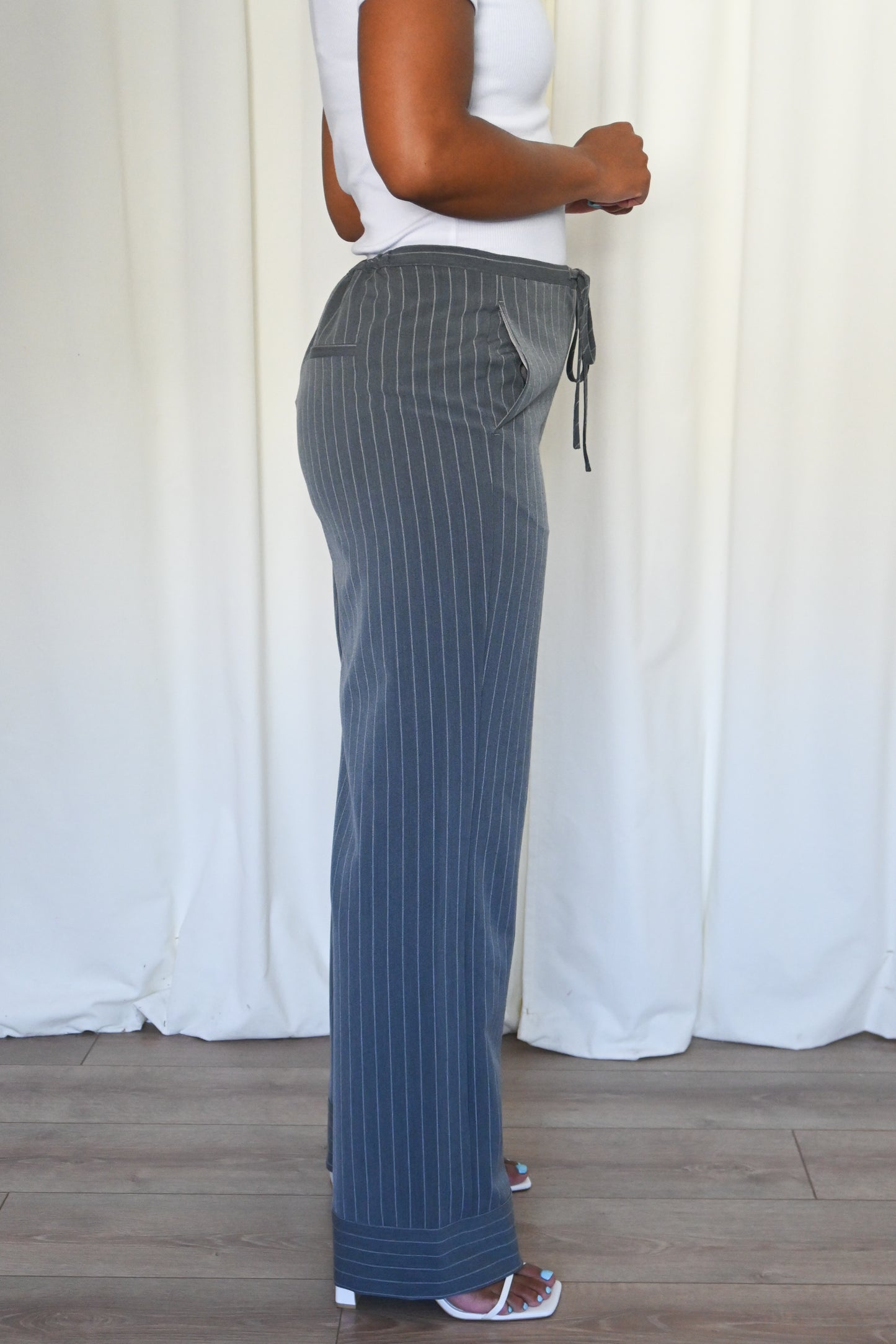 Striped Drawstring Trouser