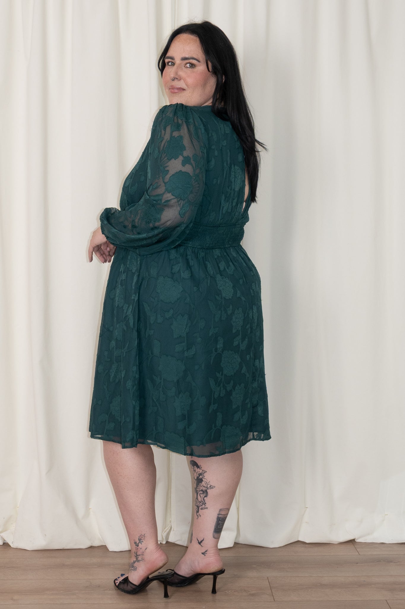 Botanical Whipser Mini Dress (S-3X)