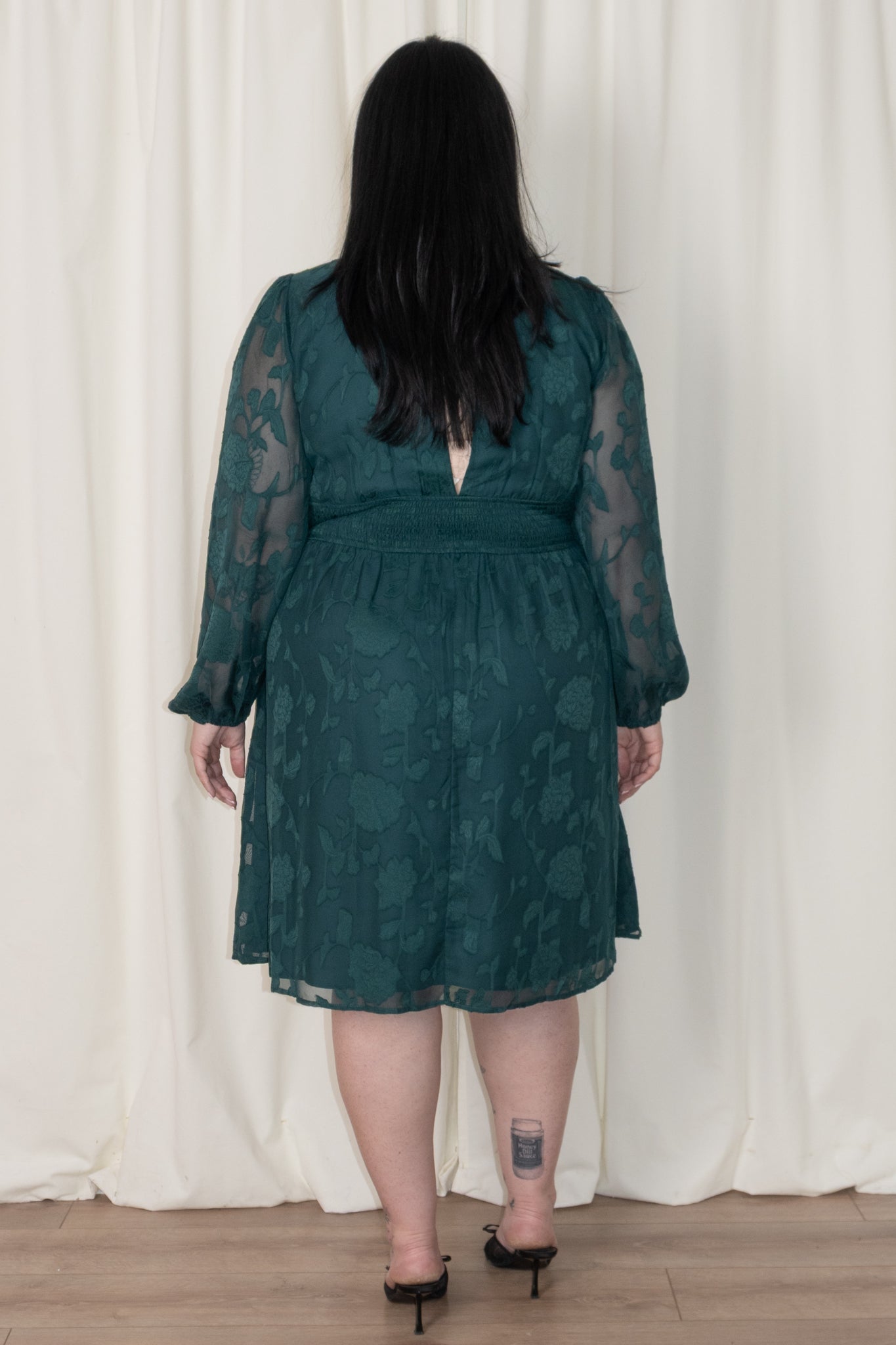 Botanical Whipser Mini Dress (S-3X)