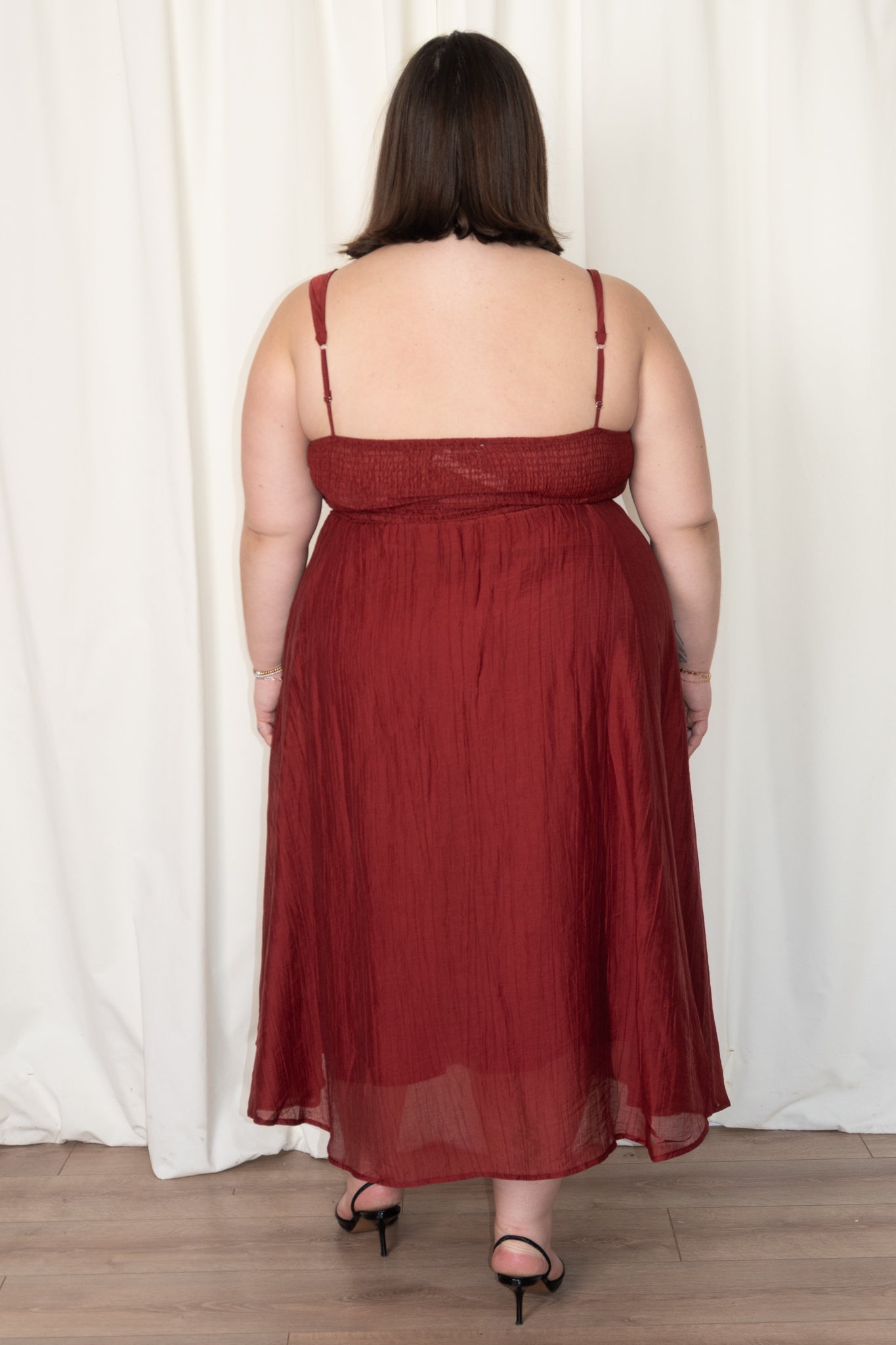 CURVE Square Neck Midi Dress