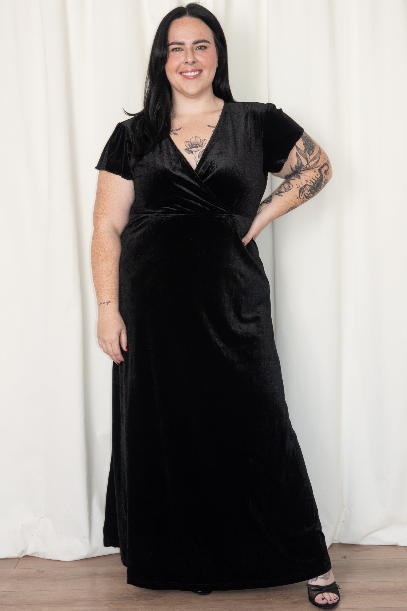 CURVE Velvet Maxi Dress