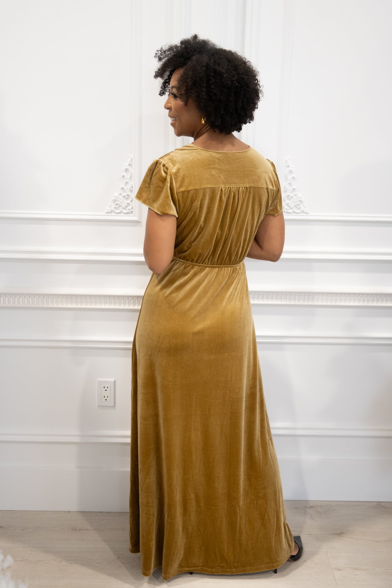 Velvet Maxi Dress (S-3X)