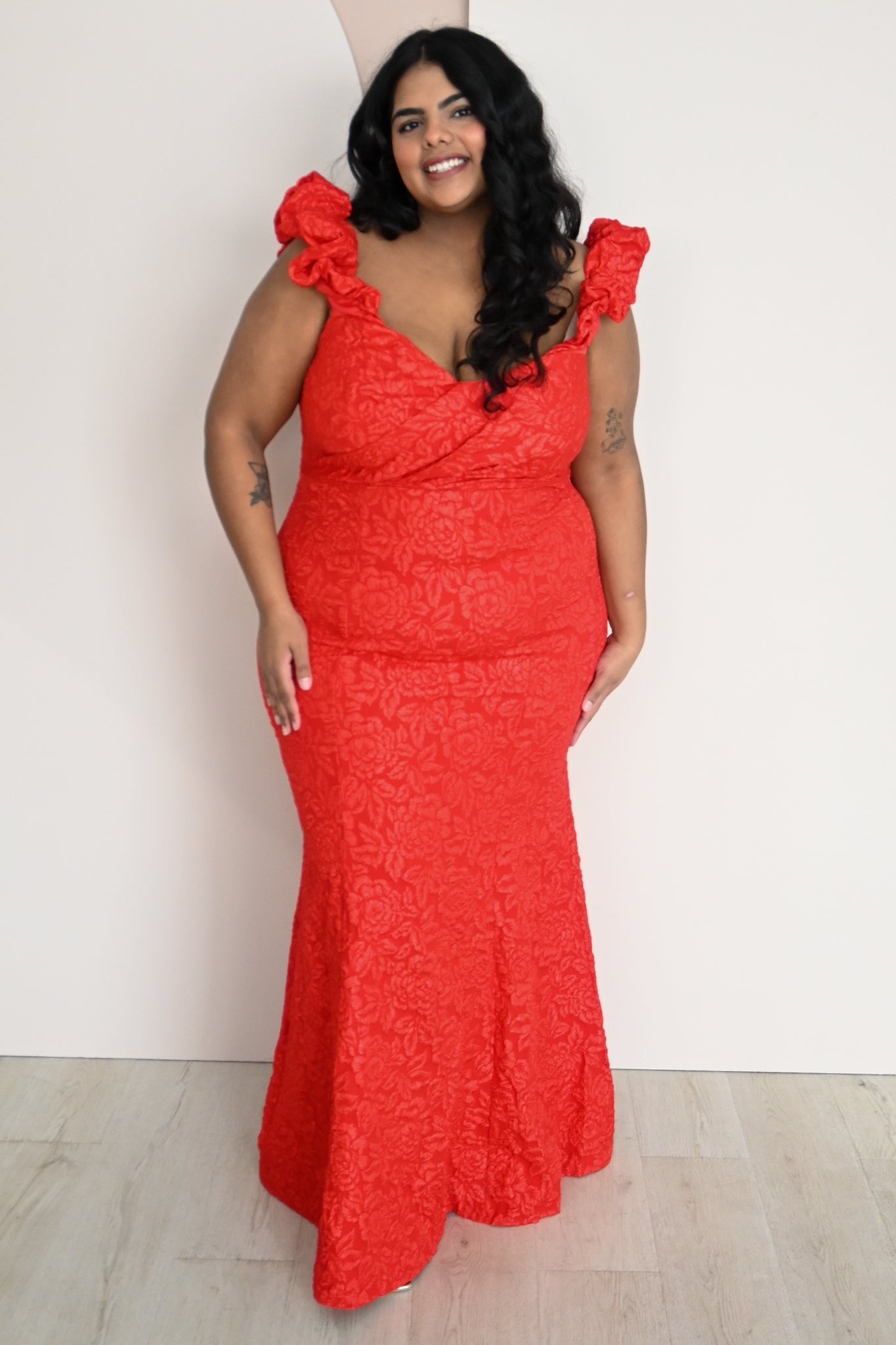 CURVE Jaquard OTS Mermaid Gown