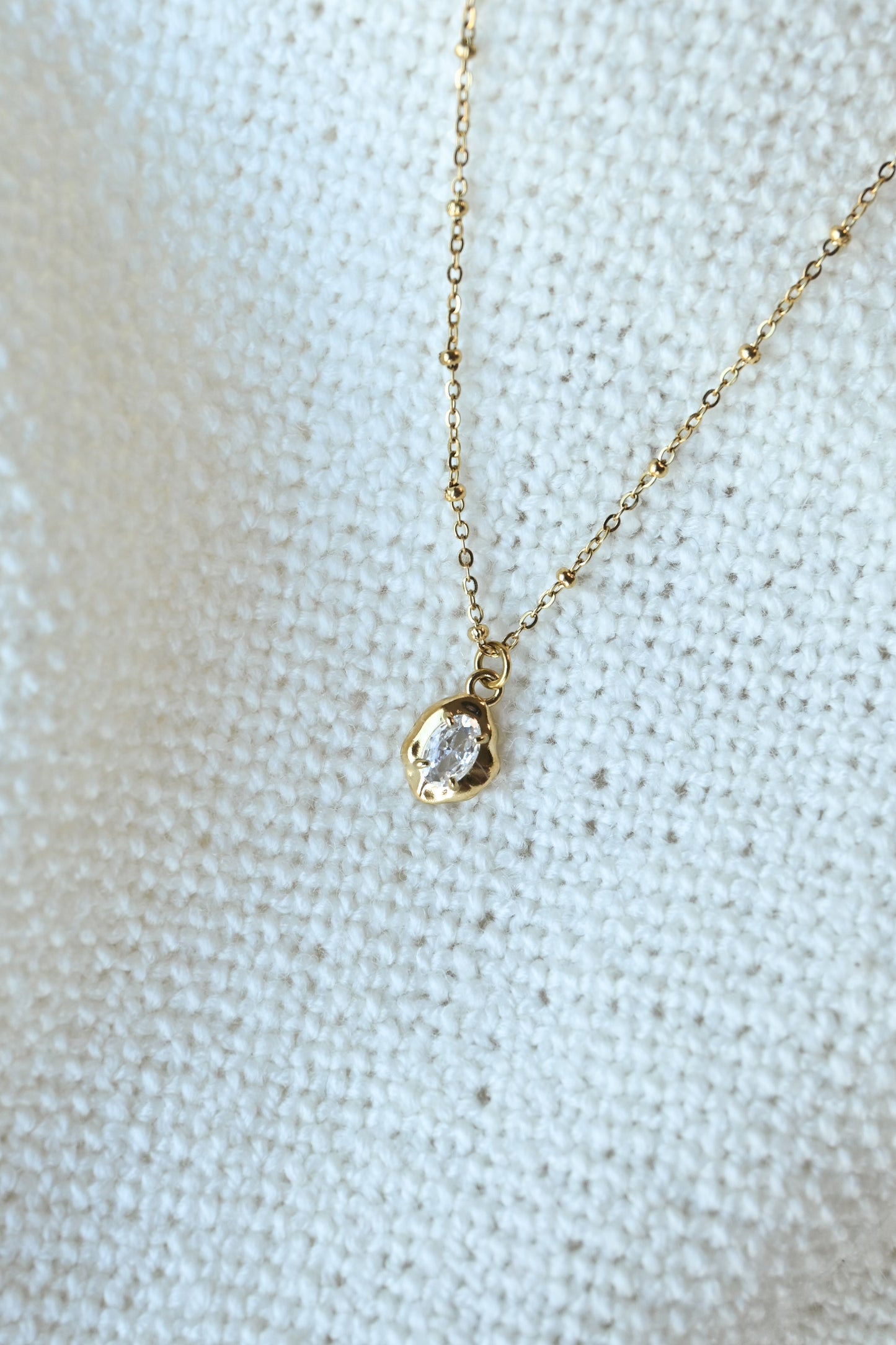 Dainty Satellite Chain Pendant