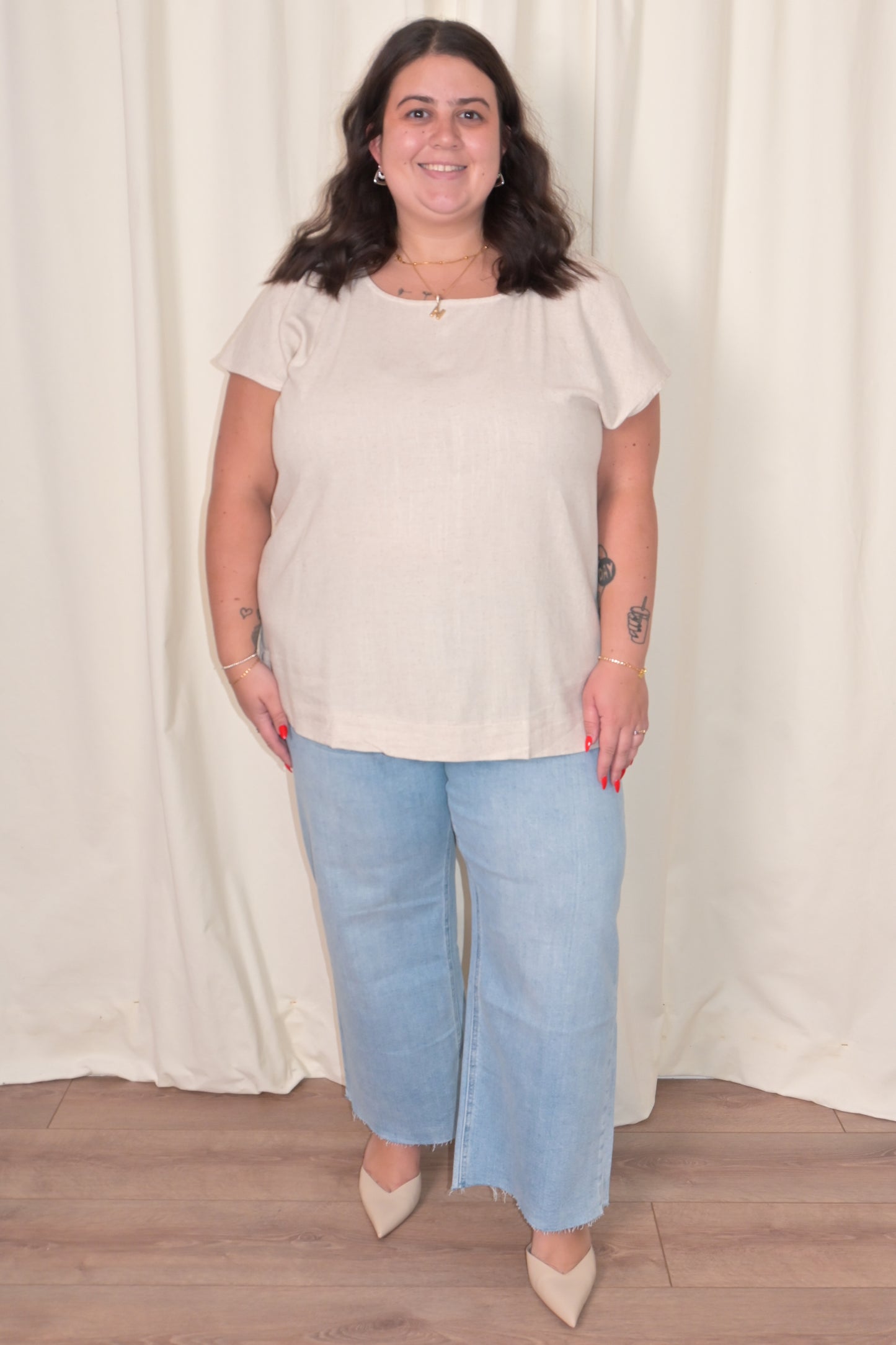 CURVE Linen Tee (2 colors)