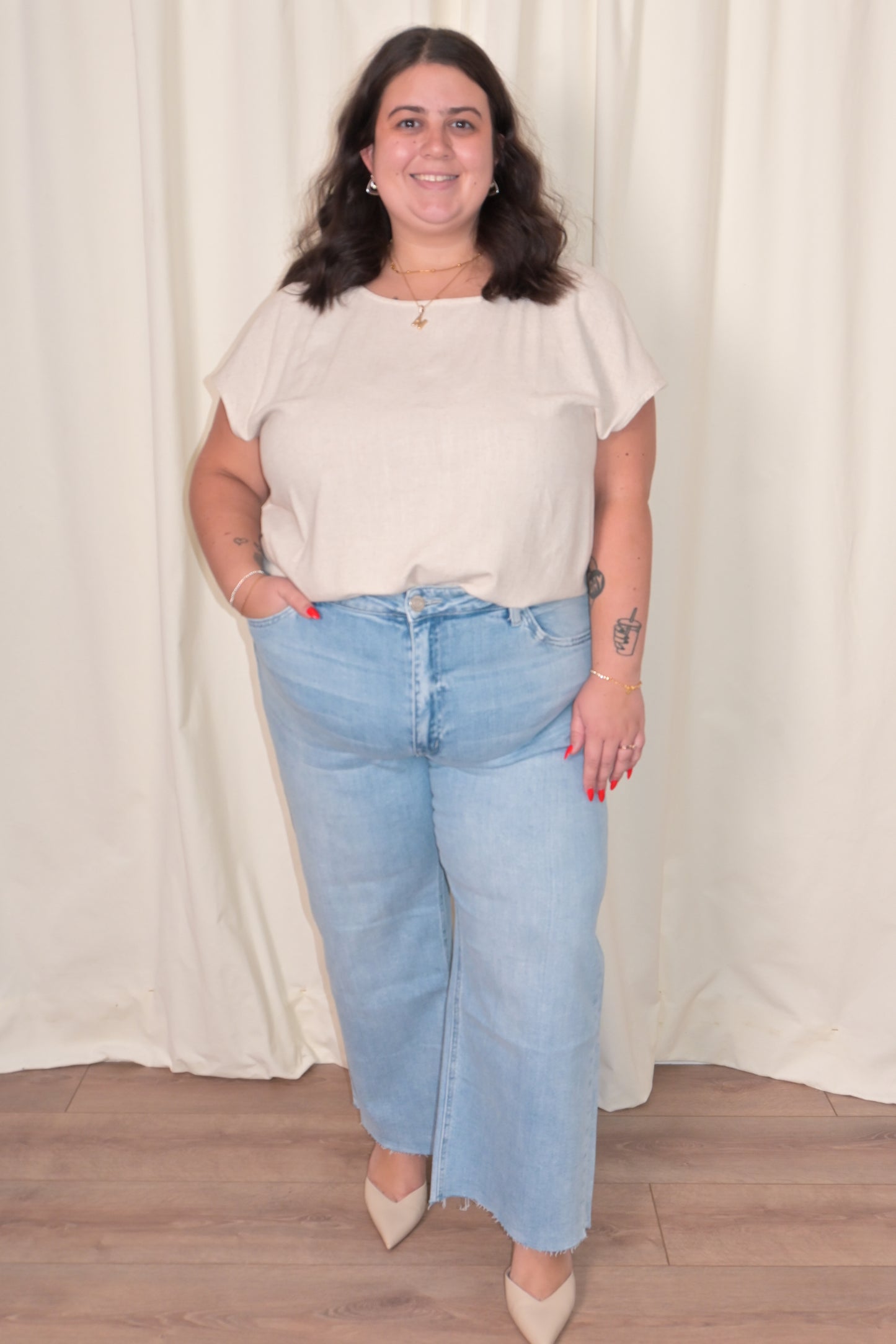 CURVE Linen Tee (2 colors)