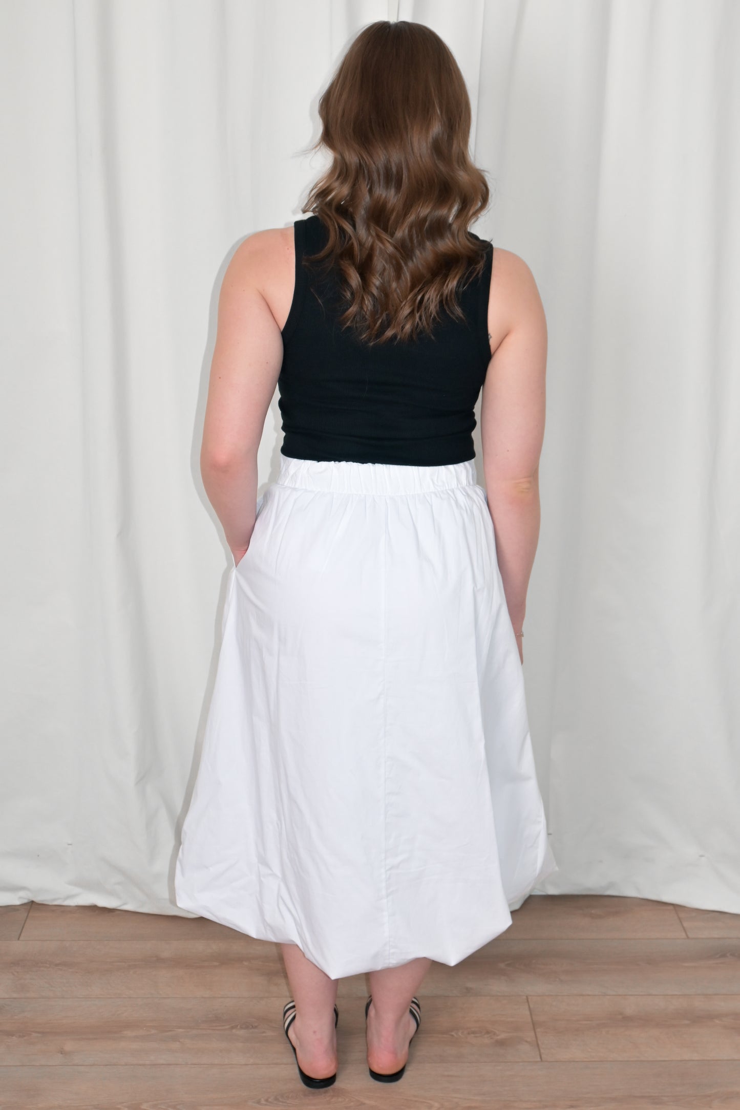 Blurra Balloon Midi Skirt (2 colors)