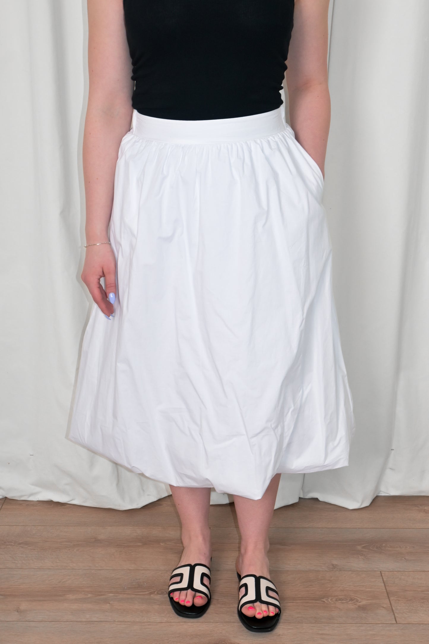 Blurra Balloon Midi Skirt (2 colors)