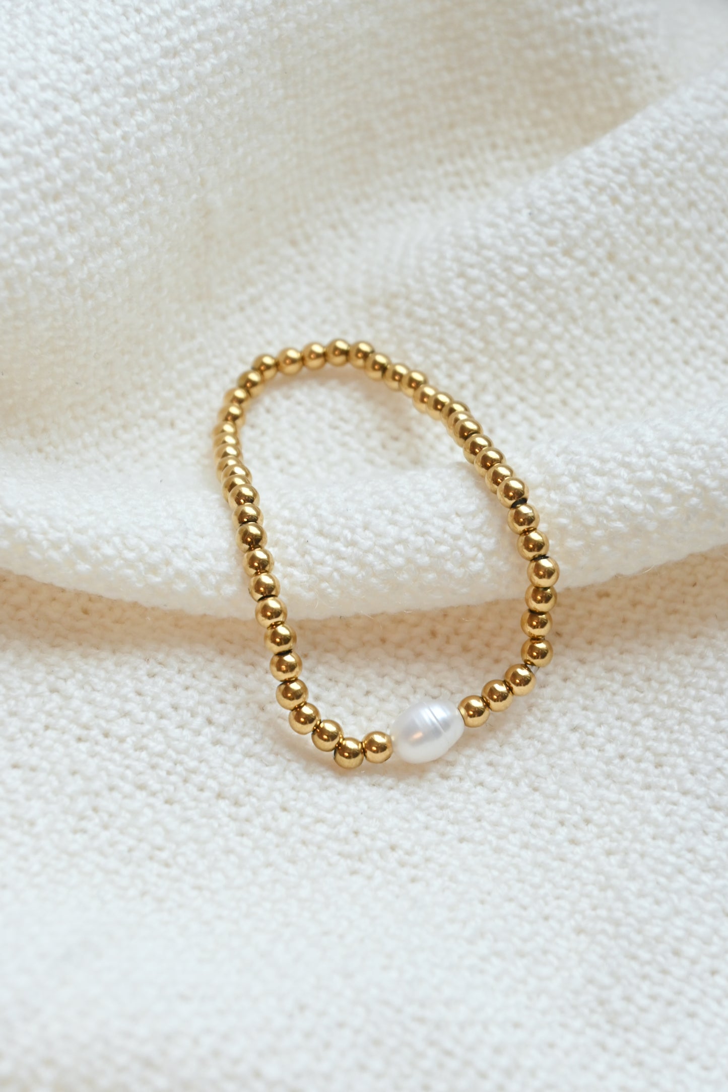 Beaded Bracelet with Pearl
