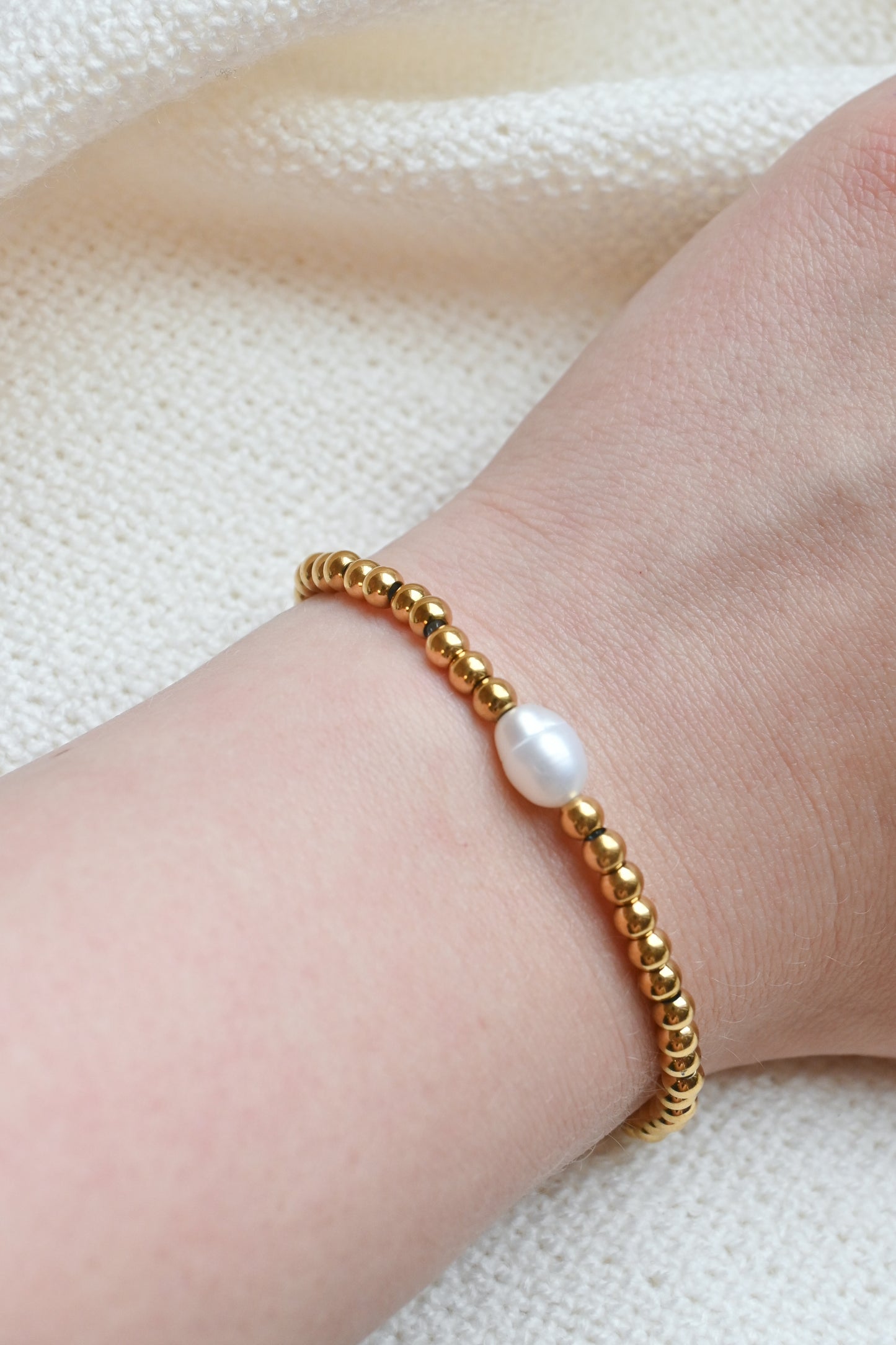 Beaded Bracelet with Pearl