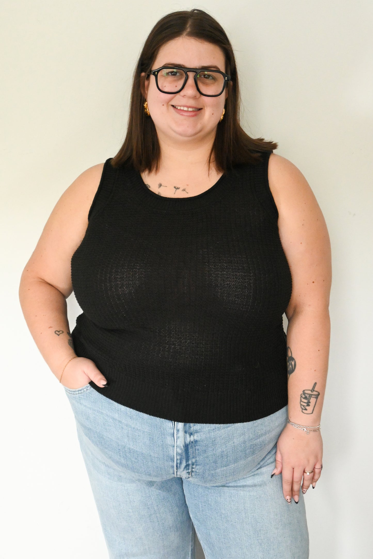 Sweater Knit Tank (S-3X)