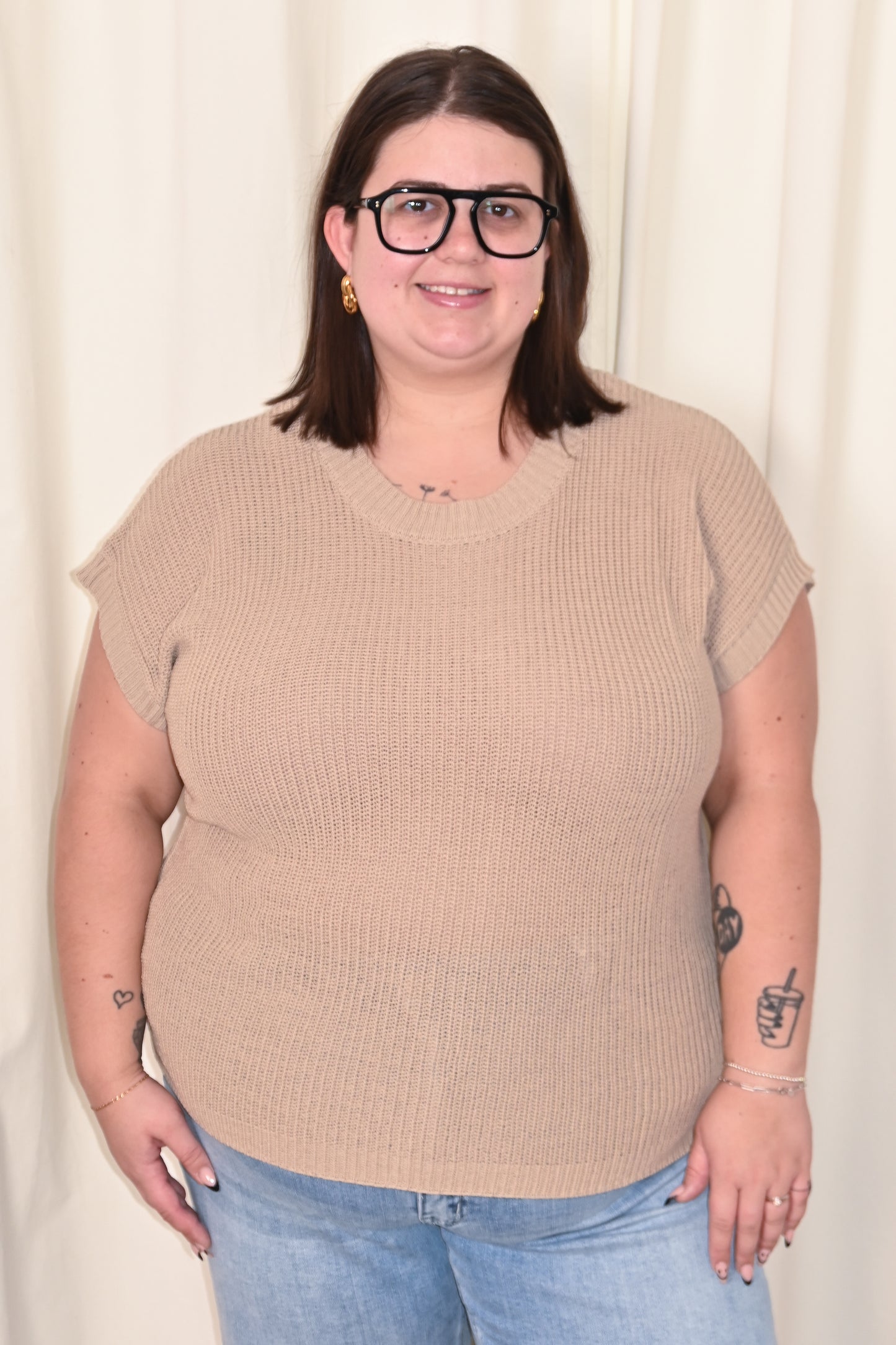 Loose Knit SS Top (S-XXXL)