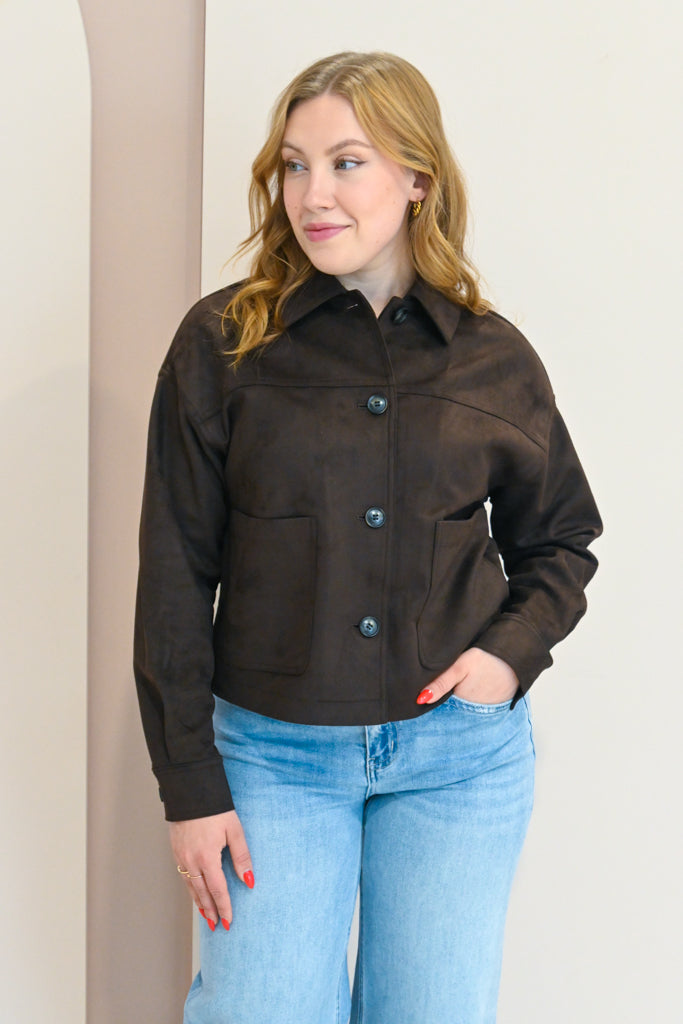 Faux Suede jacket (S-XXL)