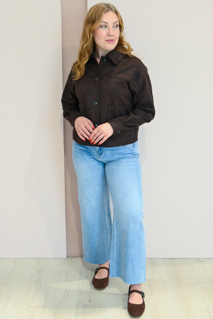 Faux Suede jacket (S-XXL)