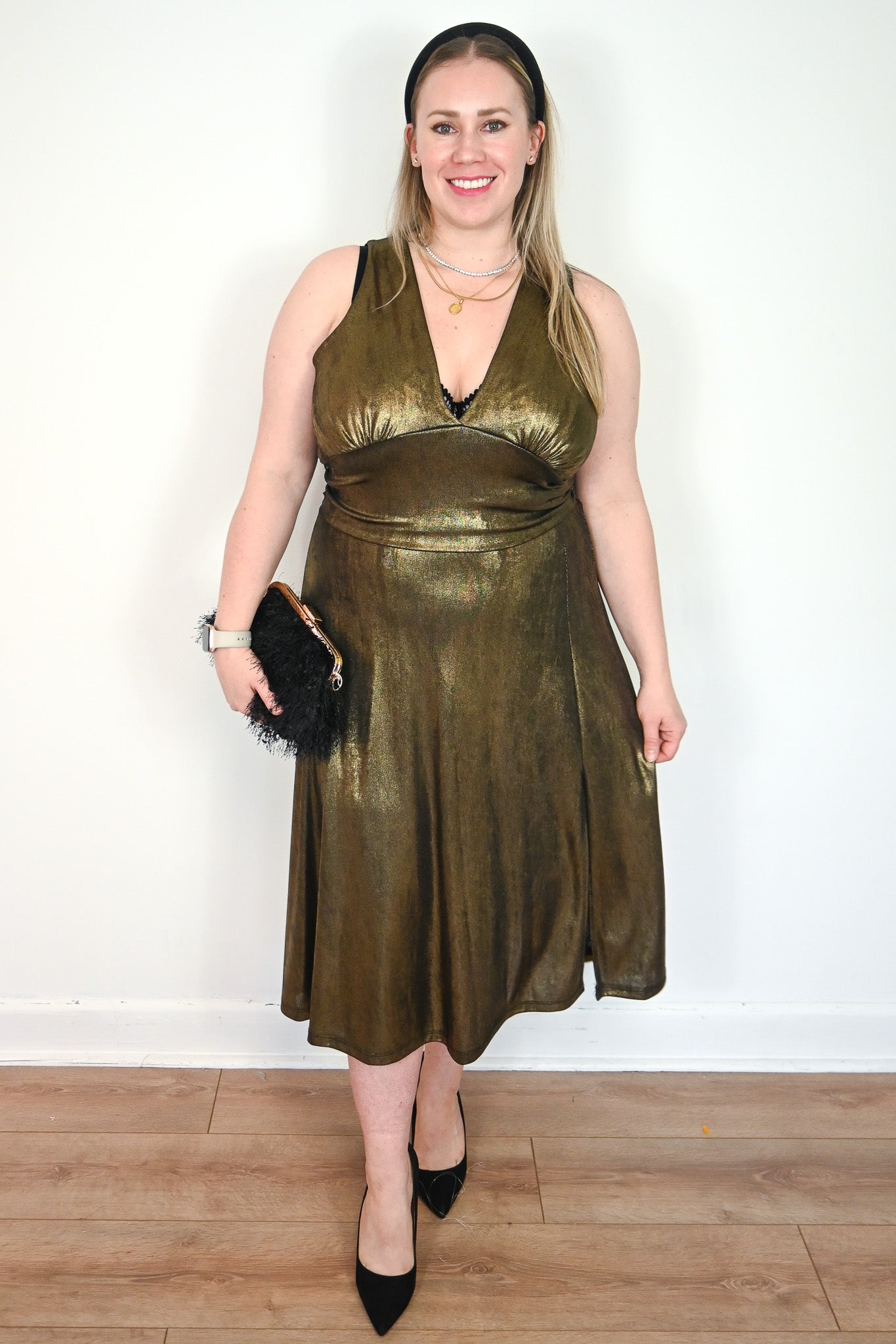CURVE Bronze Midi Dress